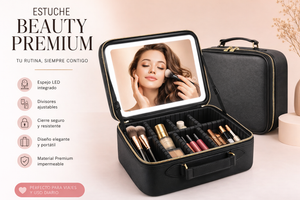 Estuche Cosmetiquera Maquillaje Espejo